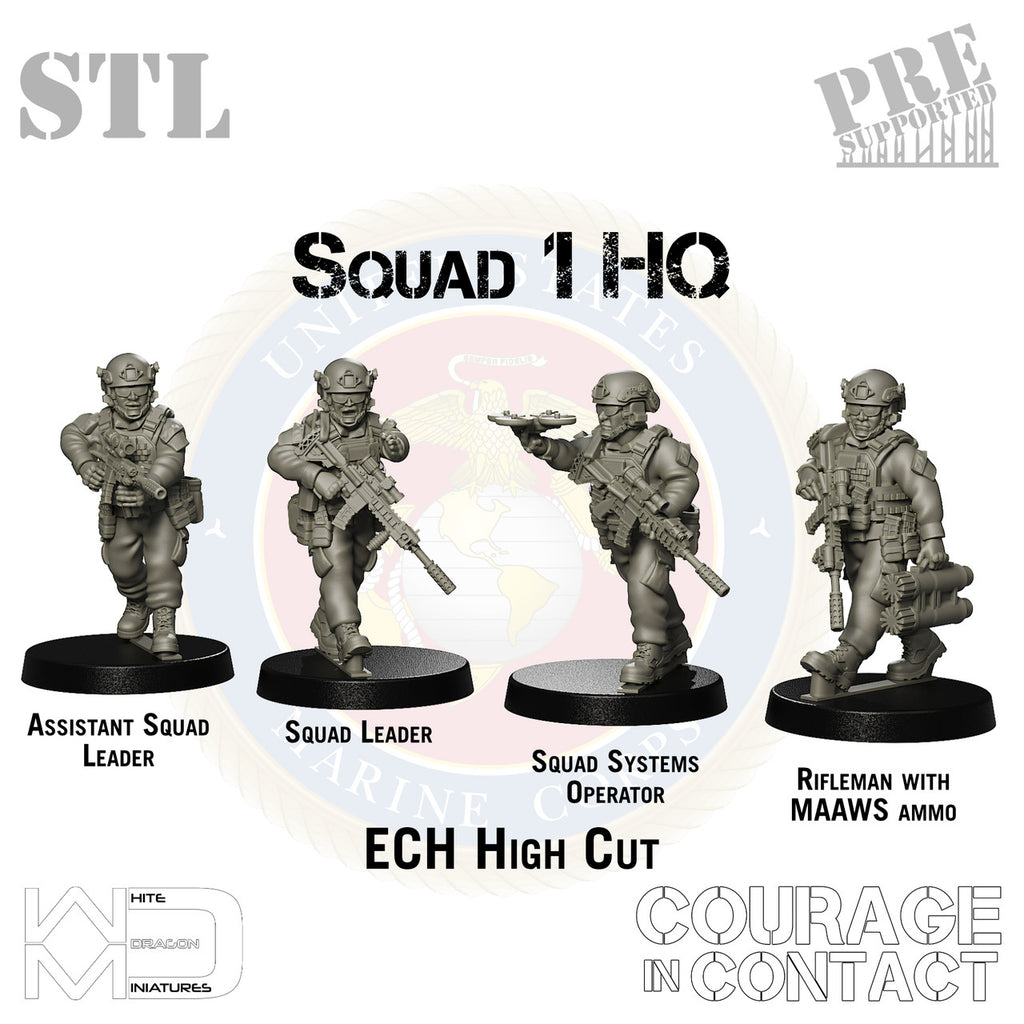 Squad 1 HQ - US Marines - STL