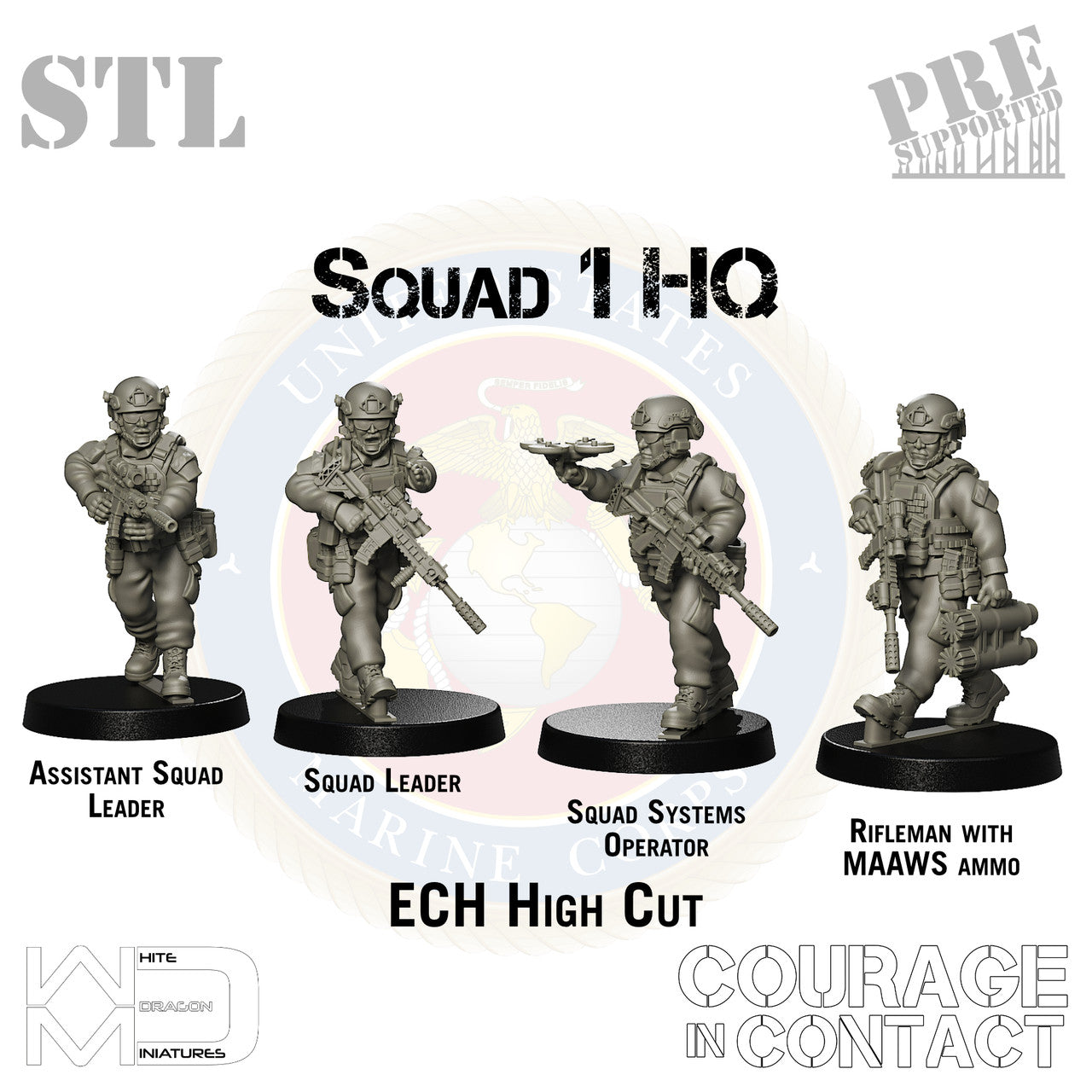 Squad 1 HQ - US Marines - STL