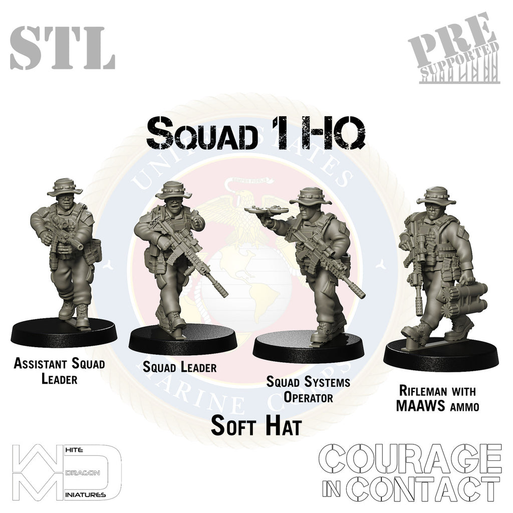 Squad 1 HQ - US Marines - STL