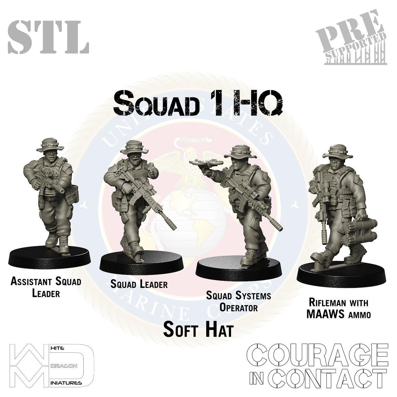 Squad 1 HQ - US Marines - STL
