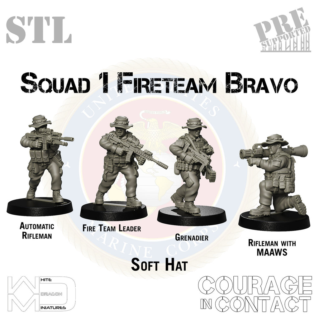 Squad 1 Fireteam Bravo - US Marines - STL