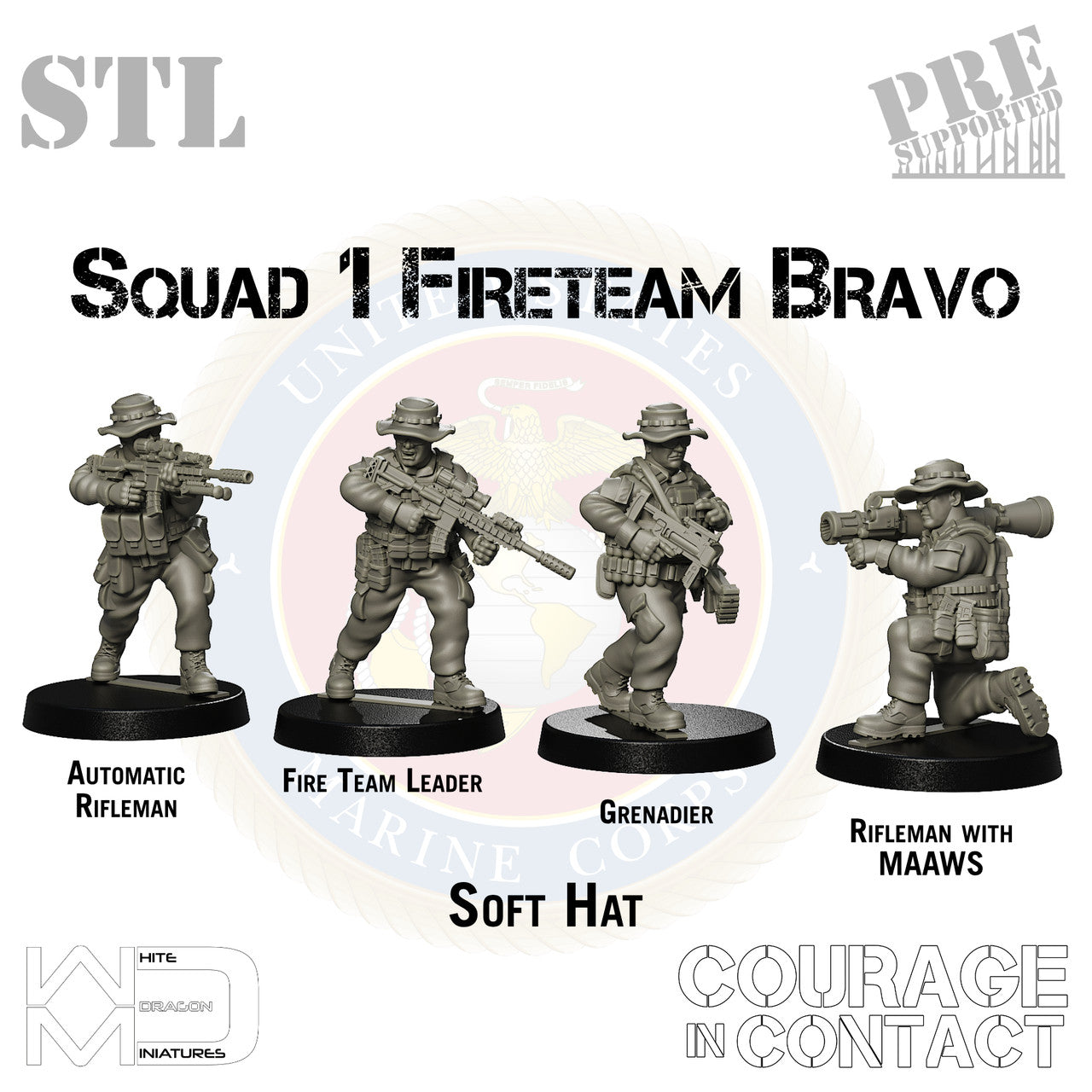Squad 1 Fireteam Bravo - US Marines - STL