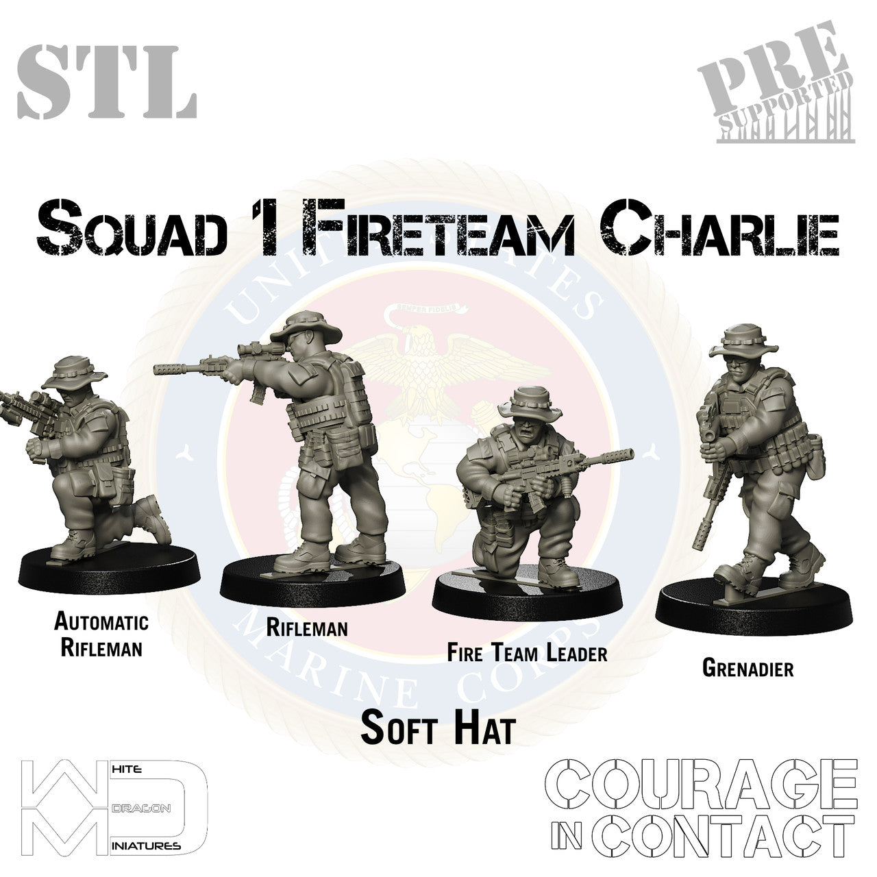 Squad 1 Fireteam Charlie - US Marines - STL