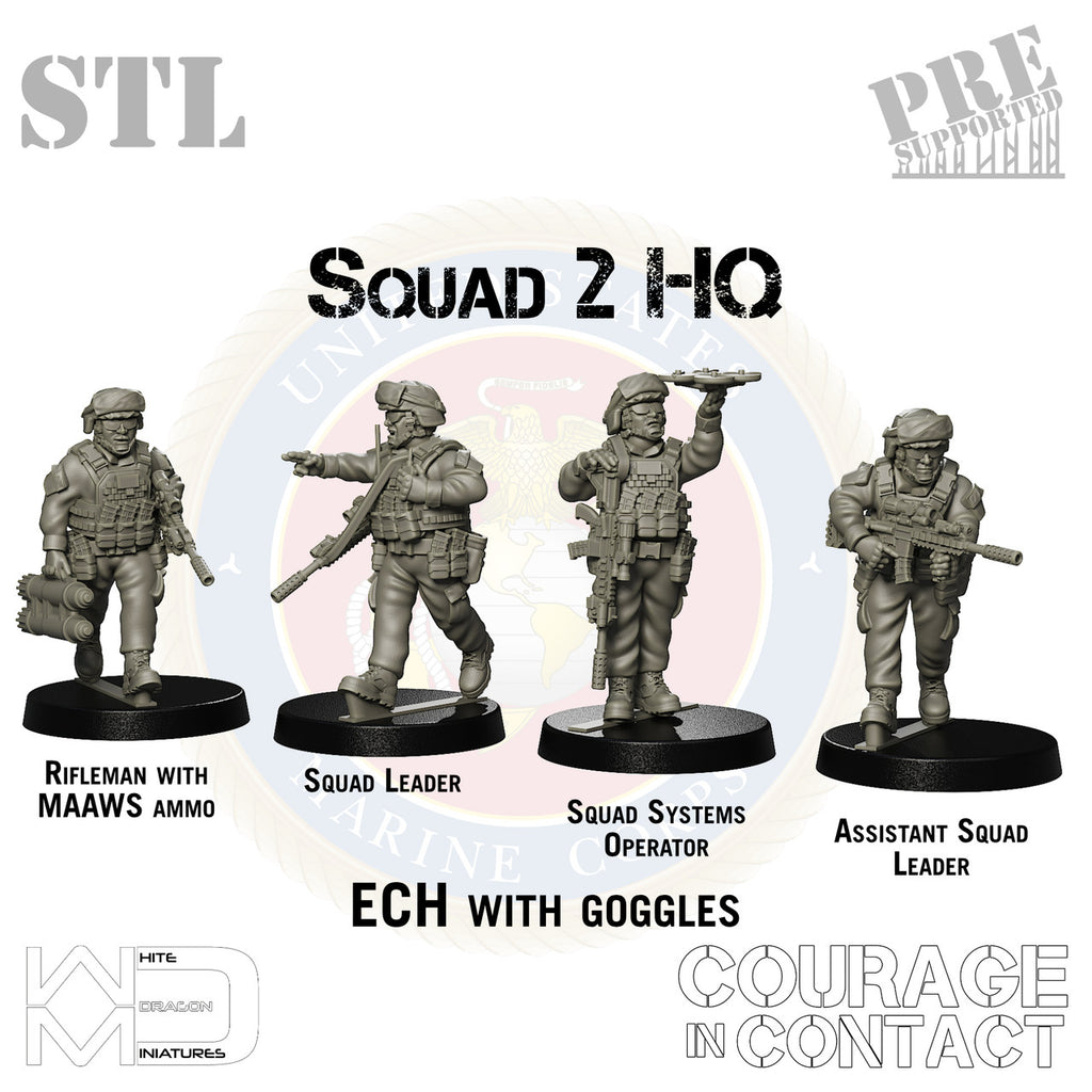 Squad 2 HQ - US Marines - STL