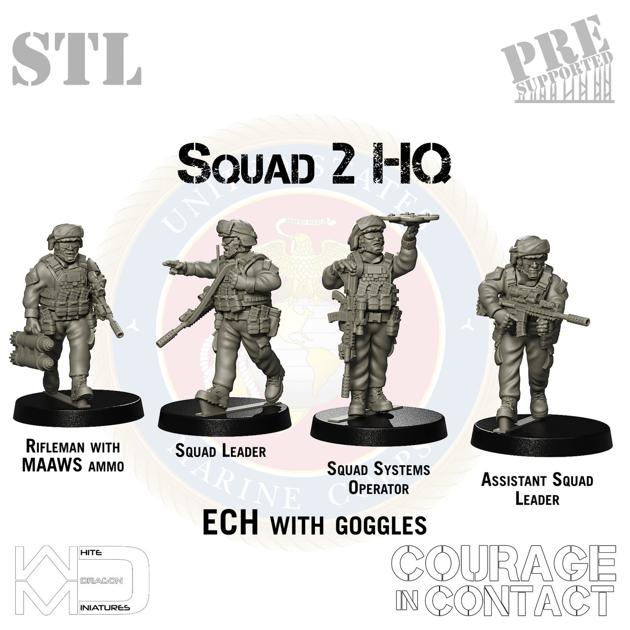 Squad 2 HQ - US Marines - STL