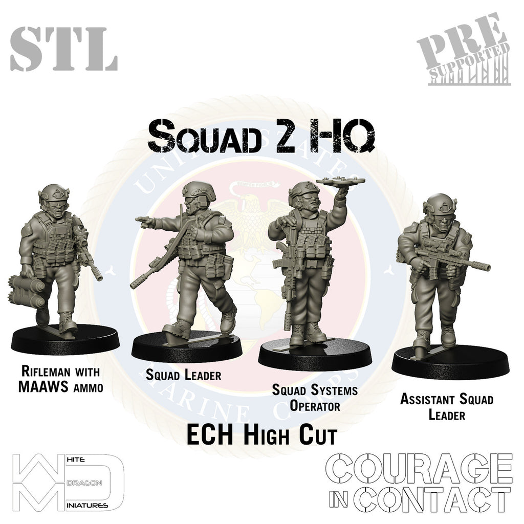 Squad 2 HQ - US Marines - STL