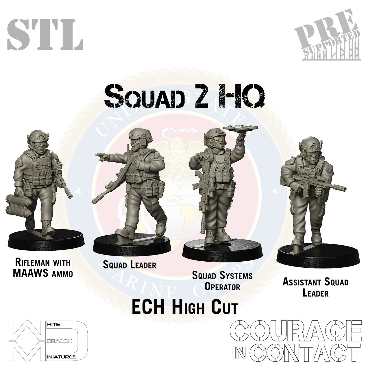 Squad 2 HQ - US Marines - STL