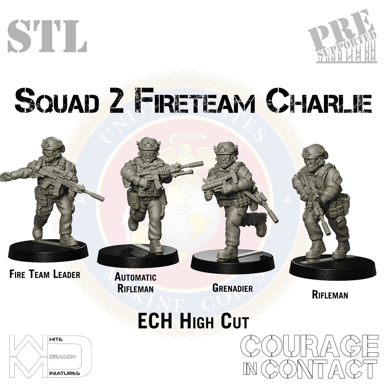 Squad 2 Fireteam Charlie - US Marines - STL