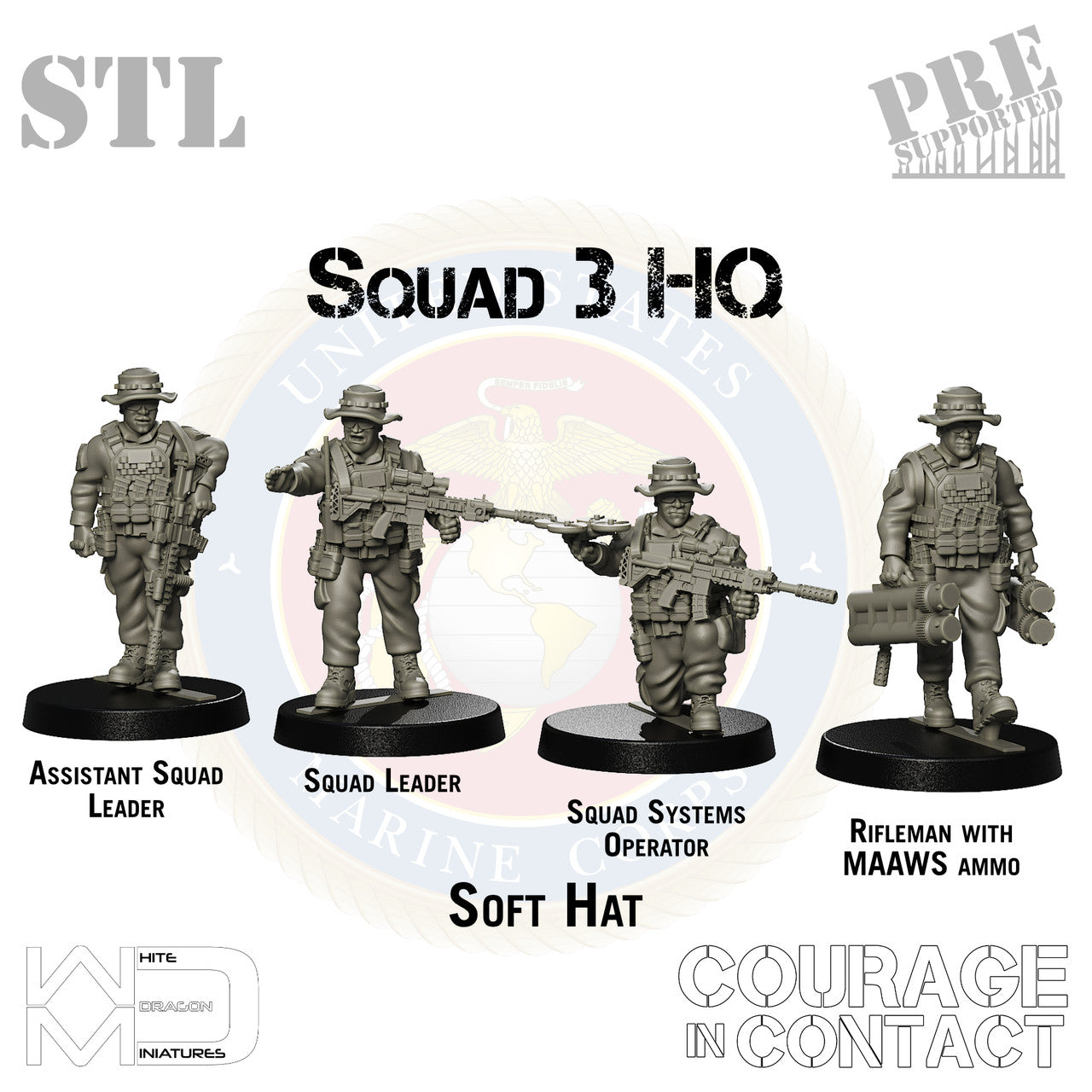 Squad 3 HQ - US Marines - STL