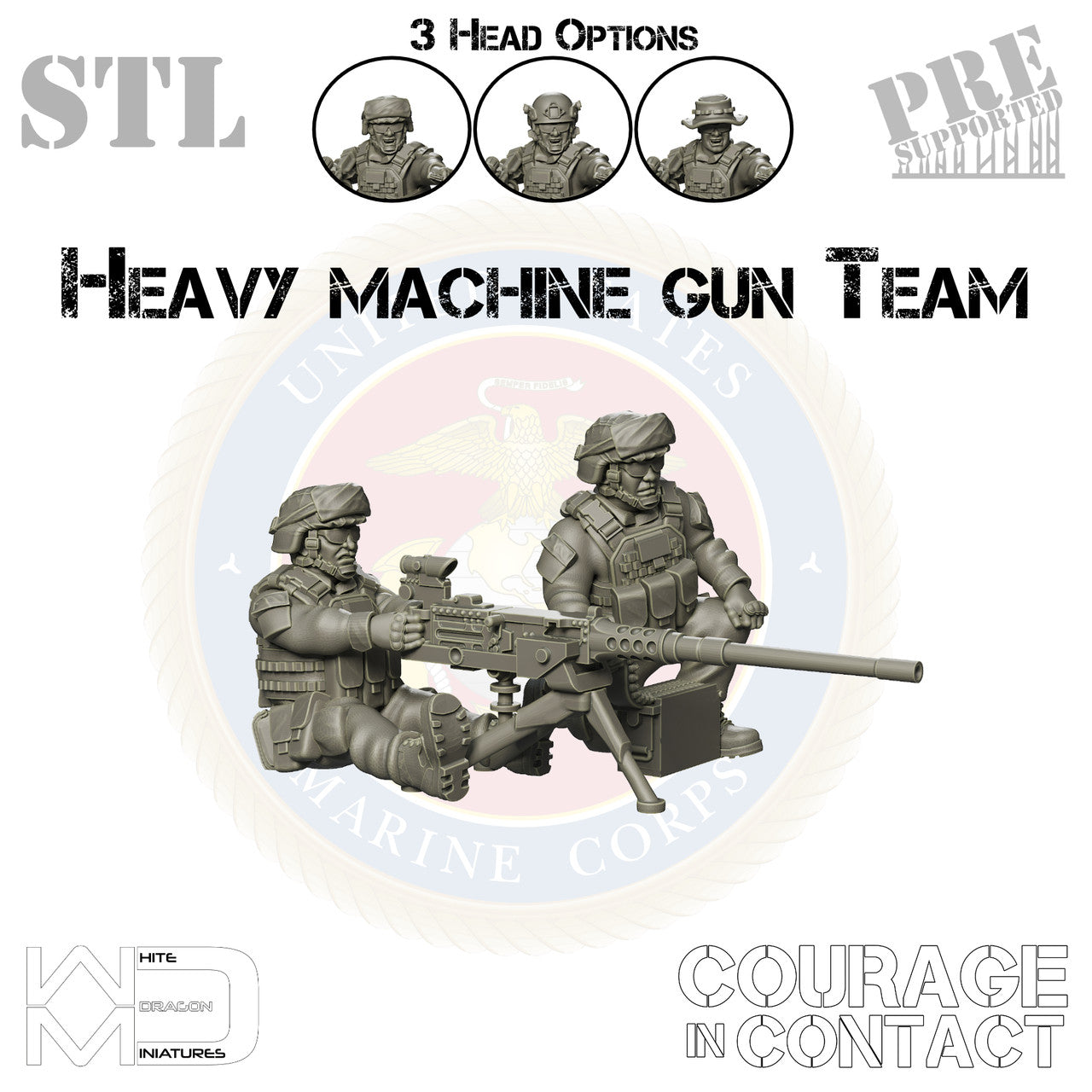 Heavy Machine Gun Team - US Marines - STL