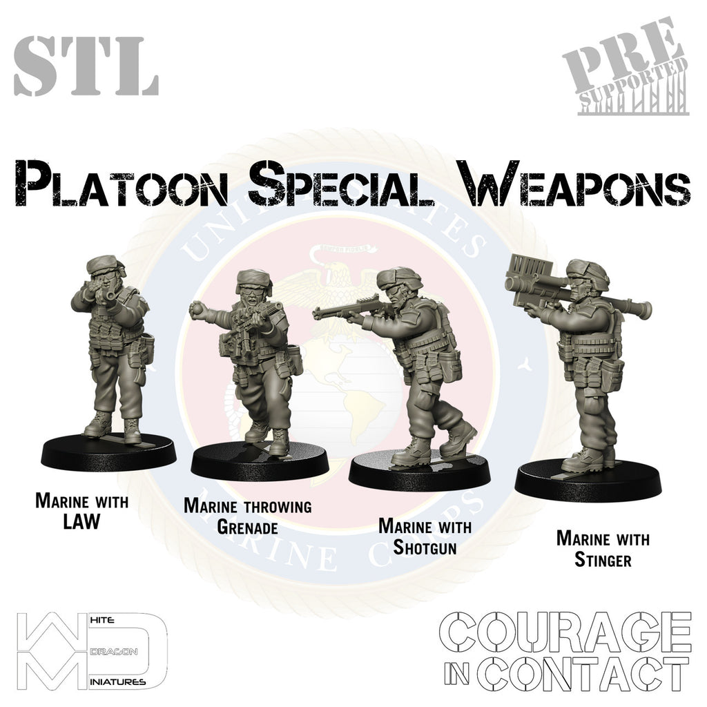 Platoon Support Weapons - US Marines - STL