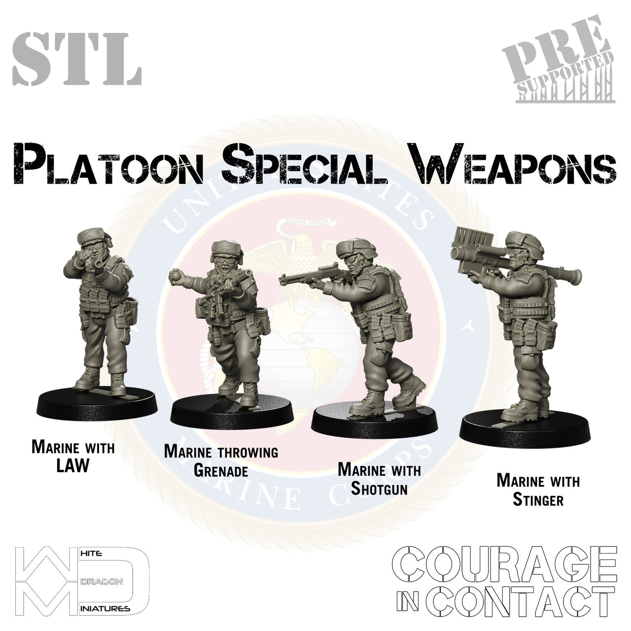 Platoon Support Weapons - US Marines - STL