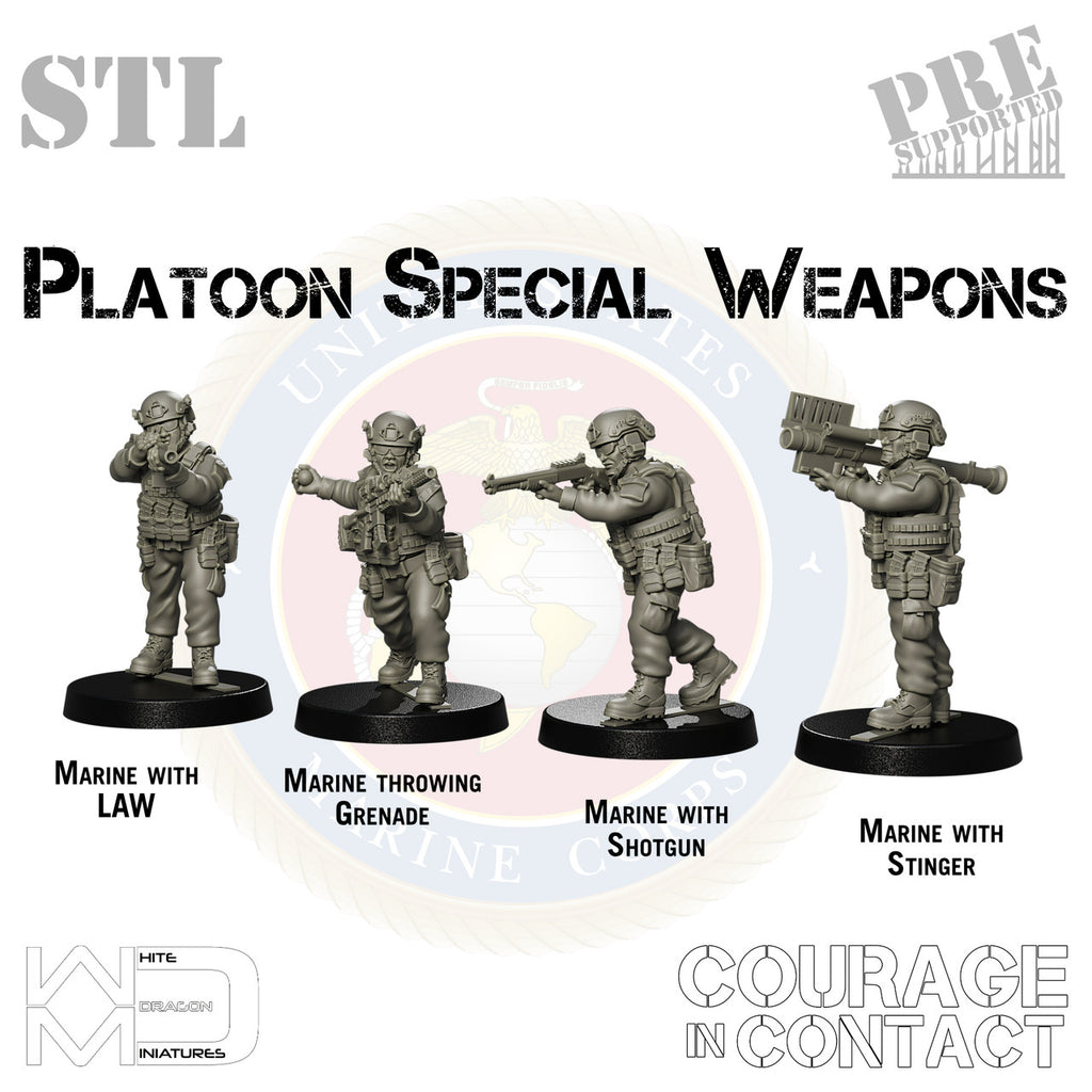 Platoon Support Weapons - US Marines - STL