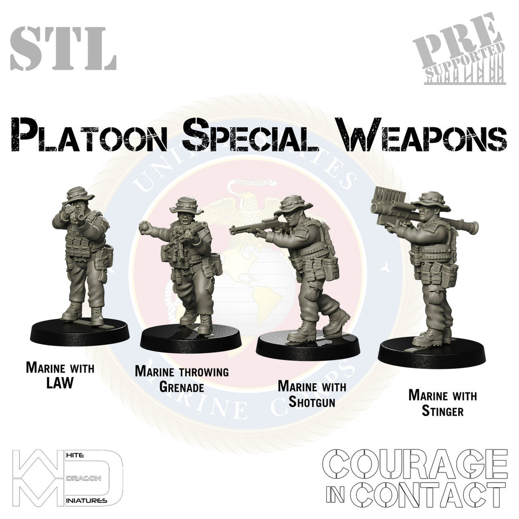 Platoon Support Weapons - US Marines - STL