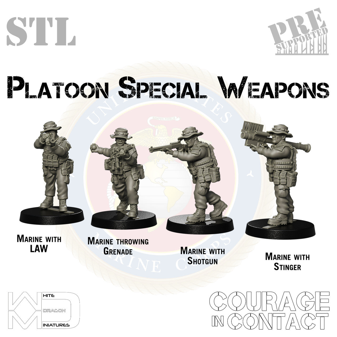 Platoon Support Weapons - US Marines - STL