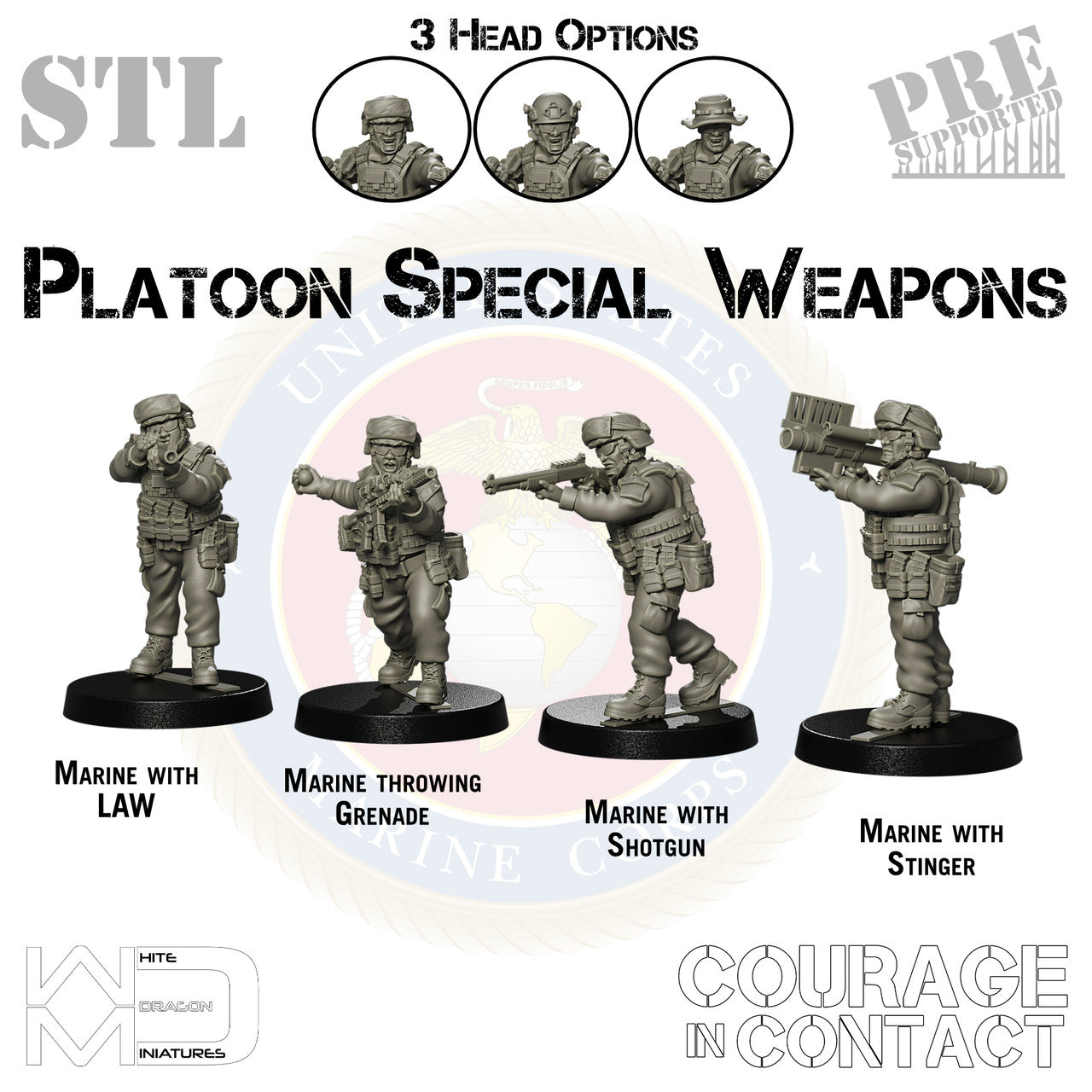 Platoon Support Weapons - US Marines - STL
