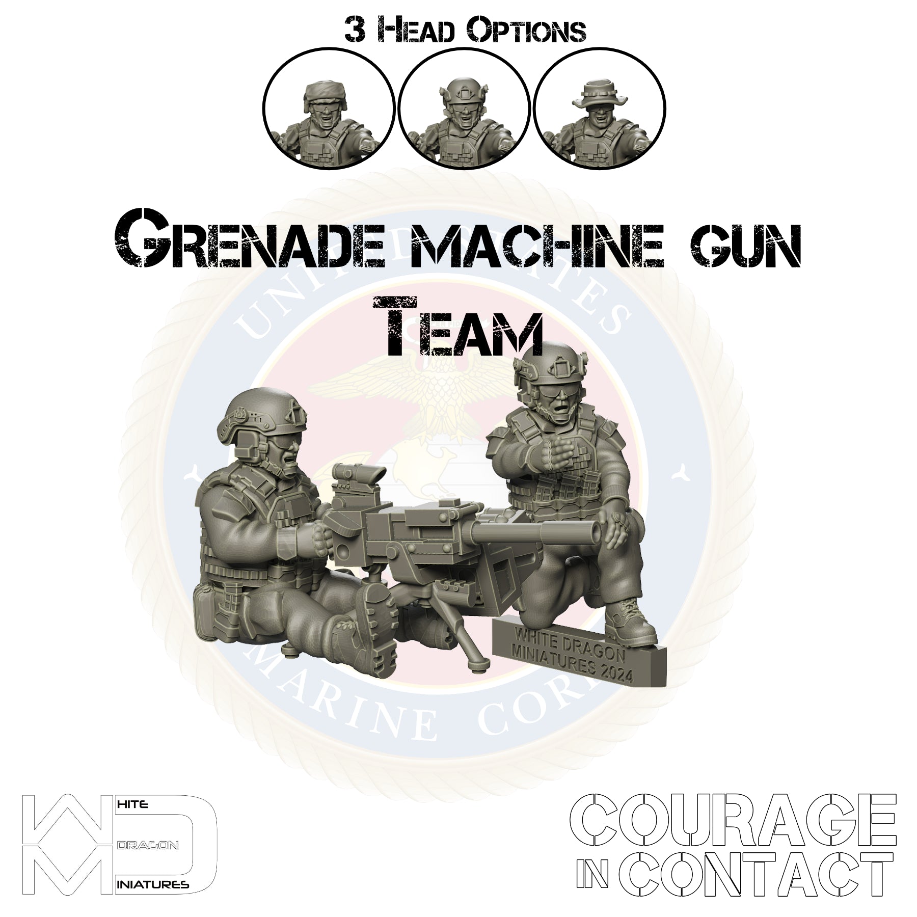 Grenade Machine Gun Team - US Marines