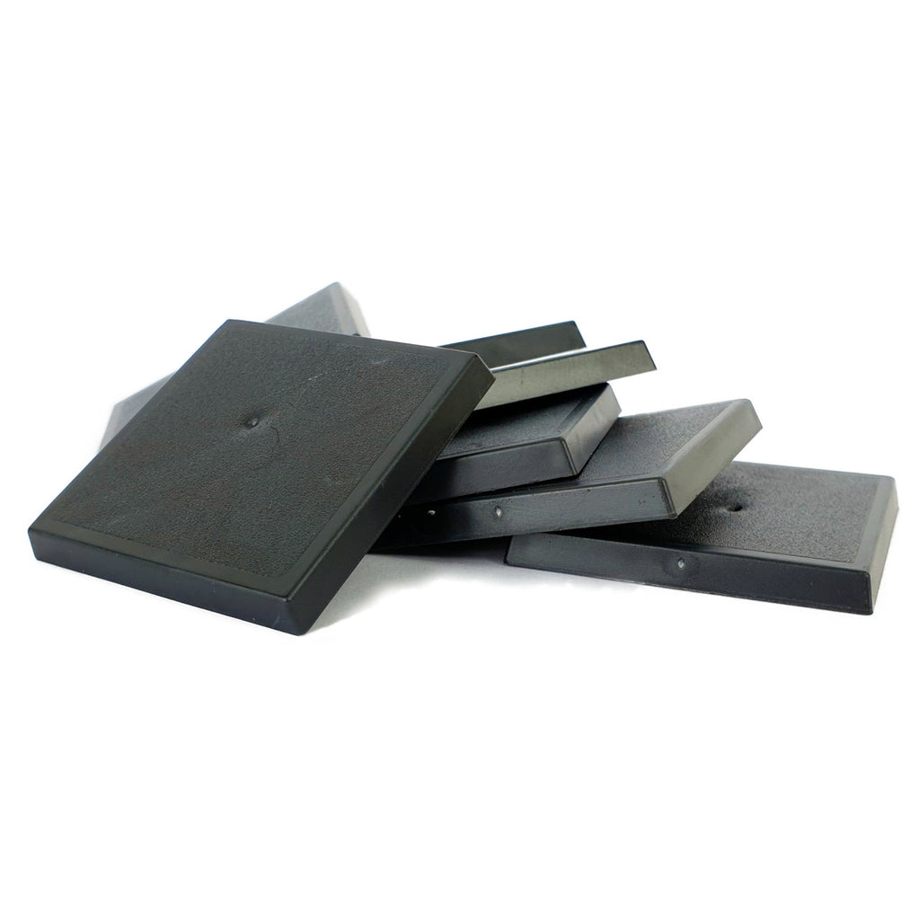 Lot of 20 20mm Square Beveled Slot Bases Used for Warhammer Lot of 20 20mm Square Beveled Slot Bases Used for Warhammer